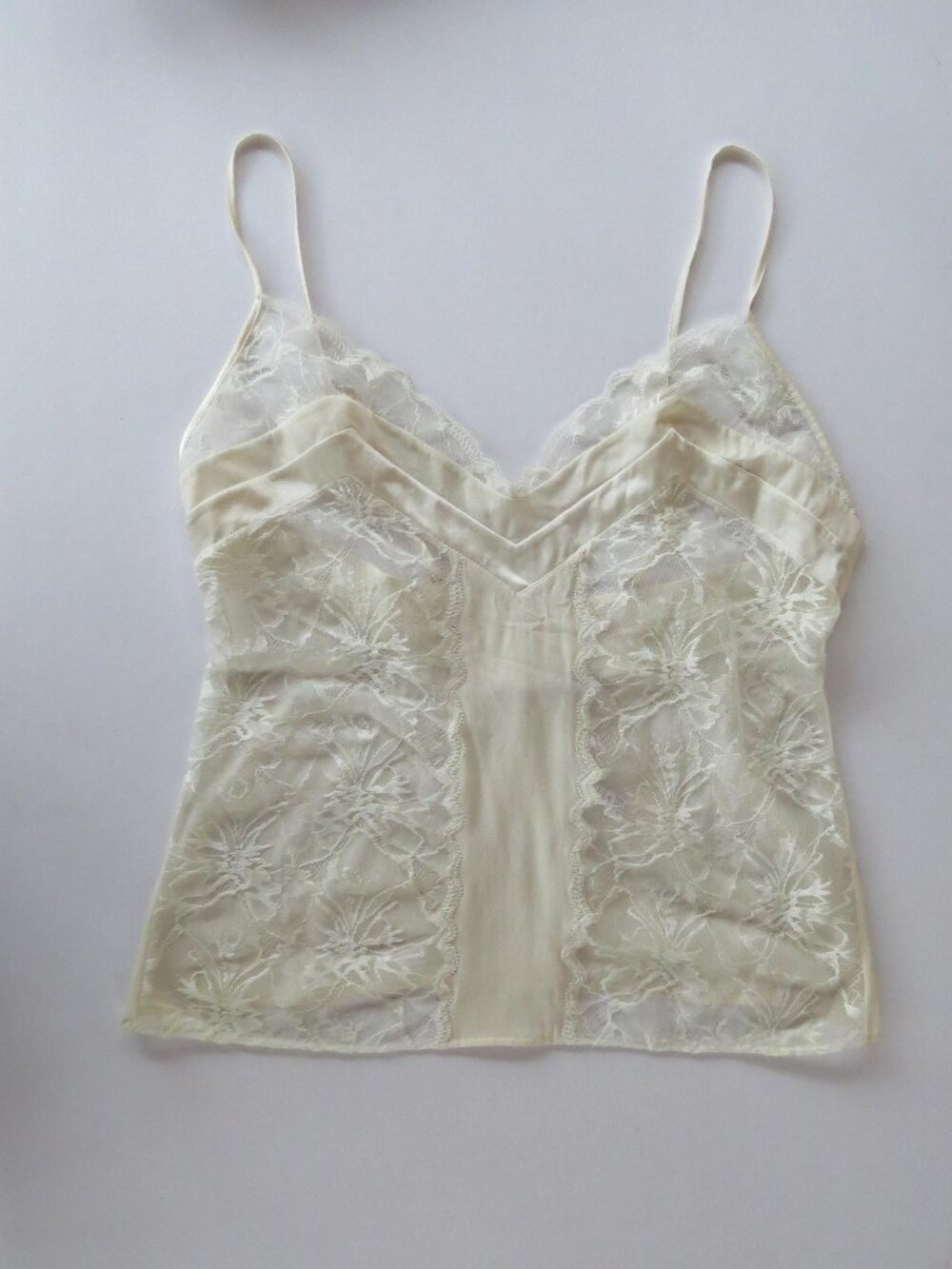 La Perla White Lace & Silk Camisole